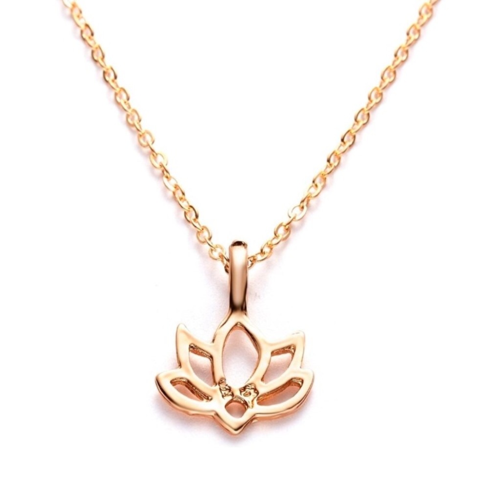 Lotus flower necklace
